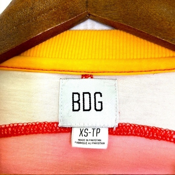 Urban Outfitters - BDG Colby Pastel Fun Color-blocking Long Sleeve T Shirt XS - Picture 7 of 8